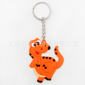 12 estilos de llaveros Super lindo epoxi PVC colgantes regalos de fiesta accesorios de dinosaurio de dibujos animados - Product Image 4