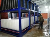 Congélateur à blocs de glace de 10 tonnes, machine à glace pilée, chambre froide pour blocs de glace