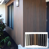 Revêtement mural extérieur en co-extrusion, bardage extérieur pour maisons en bois, revêtement mural extérieur moderne en WPC