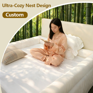 Juego de sábanas de algodón ajustables con borde de espuma y cinta de felpa <span class=keywords><strong>para</strong></span> cama, modelo 2026 - Product Image 4