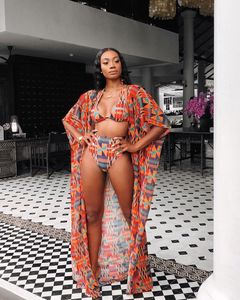 2020 personalizado Micro Tanga <span class=keywords><strong>Bikini</strong></span> <span class=keywords><strong>String</strong></span> y leopardo traje de baño con cubrir 3 piezas trajes de baño para mujeres - Product Image 5
