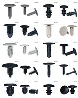 06401 Fourniture d'usine : Clips de fixation en plastique à encliquetage pour carrosserie automobile, pour attaches de porte coulissante GM Chrysler