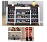 AILICHEN Meuble de rangement de chaussures extensible en bois moderne et minimaliste Mobilier de maison imperméable pour le salon et la salle à manger Utilisation en entrepôt