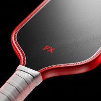 Raquette de pickleball en fibre de carbone FX 3K, noyau en polypropylène alvéolé de 16 mm, raquette légère pour adultes et enfants, design sans bordure