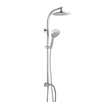 Ensemble de douche moderne mural au plafond Ensemble complet de système de douche thermostatique chaud et froid Ensemble de robinets de douche complets avec cascade
