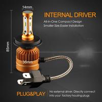 Ampoules LED pour voiture King Stars R6 H1 H3 H4 H7 H11 9005 9006 9012 pour phares universels, système d'éclairage automobile, accessoires de voiture