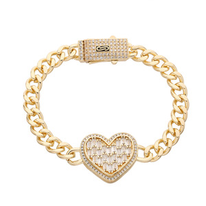 Commercio all'ingrosso Hip Hop Love Stone Beads bracciale impermeabile alla moda braccialetto regalo per le donne - Product Image 1