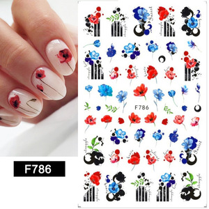 Nuevas pegatinas de uñas con diseño de hojas de arce otoñales, pegatinas amarillas para decoración de uñas con diseño de hojas de arce de otoño - Product Image 6