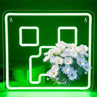 Enseigne néon Creeper esthétique 2026 pour salle de jeux, décoration murale LED personnalisée pour salle d'e-sport, cadeau