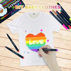 Permanent Waterproof Non-toxic Fabric Markers 24 Colors Bright Colors Smooth Writing for DIY Projects on Fabric Textiles - Product Image 2