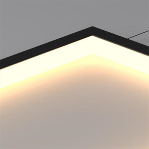 JYLIGHTING rettangolo in metallo semplice moderno soggiorno a led oro nero lampadari a soffitto e luci a sospensione luci scale - Product Image 2
