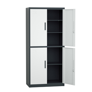 Customized Modern Design Metal <b>Storage</b> Cabinet 4-Swing Door Steel <b>File</b> Cupboard for Office & School Space Saving - Product Image 1