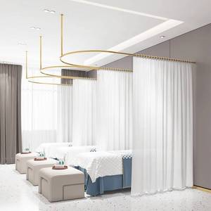 Design moderno asta di metallo per ragazza tenda tenda di <span class=keywords><strong>lusso</strong></span> semplice camera da letto oscurante struttura di supporto per tenda divisoria per salone di bellezza - Product Image 5