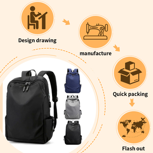 Sac à dos pour ordinateur à la mode, sac de voyage scolaire étanche, sac d'extérieur portable avec port de charge USB - Product Image 6