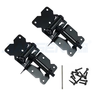 Vinil/Ahşap/Metal Çitler için Kendinden Kapanan Kapı Menteşeleri, Kendinden Kılavuzlu Vidalar ve Ayar Aleti ile - Product Image 1