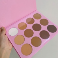 Palette de poudre pressée pour le visage 12 couleurs Private Label Cream Foundation Contour pour toutes les peaux