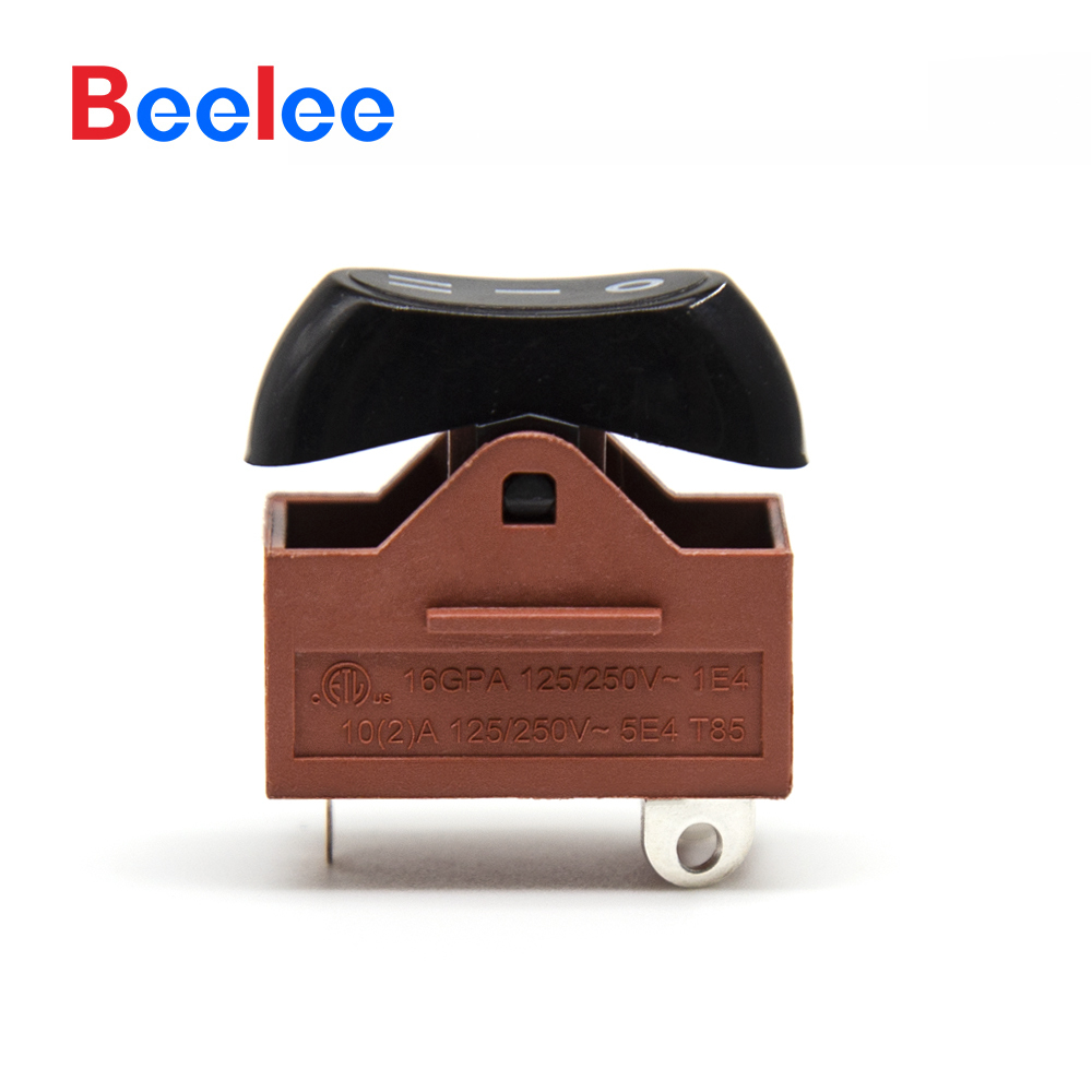 BL-CX-CO-16A черный 16A 250V 3 штыря вкл/выкл на электрический кулисный переключатель мгновенного действия