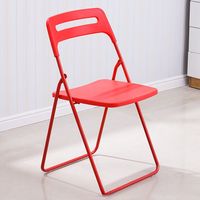 Chaises pliantes de camping, de plage, de banquet, de conférence pour événements, en acier métallique pliable pour l'extérieur, cadre en acier blanc et noir, plastique