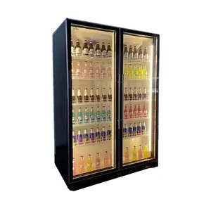 Deluxe No Frost Upright Fridge Showcase Cooler for Beverage Milk Latest Bar Cabinet Alcohol Corner Wine Cabinet Home