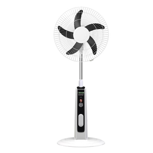 Ventilatore a piedistallo telecomandato da 18 pollici con altezza regolabile potente vento solare uso esterno batteria al piombo - Product Image 2