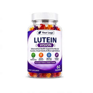 Gomitas de Luteína para la Visión con Logotipo Personalizado, Venta al por Mayor OEM, Golosinas Veganas de Frutas, Sin Colorantes Artificiales, Marca Privada en Frasco - Product Image 2