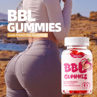 Offre Spéciale – Bonbons Gommeux Maca Ginseng Marque Blanche pour l'Augmentation des Fesses et des Hanches chez l'Adulte, Gestion du Métabolisme des Fesses, 60 unités