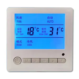 Termostato inteligente, novo estilo, tela lcd, termostato do ar condicionado, controlador de temperatura, termostato