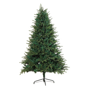 Artificial Spruce <b>Christmas</b> <b>Tree</b> PE+PVC Materials Flocking <b>LED</b> <b>Lighting</b> Metal Stand High Quality Realistic Green+Snow 4-10ft - Product Image 2