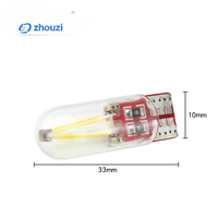 Haute luminosité LED T10 COB verre modèle intérieur lampe de lecture plaque d'immatriculation ampoules de recul largeur lumière Auto éclairage intérieur