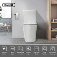 Inodoro sin montura Inodoro de dos piezas con WELS WaterMark Australian Euro CE Estilo de gran oferta