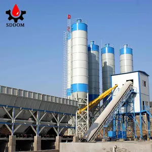 SDDOM brand HZS 25~180 m3/h ready mixed cement concrete batching plant