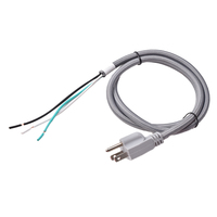 Câble tressé en tissu avec prise US NEMA 5-15P type B 3 broches 10A 13A 15A 125V 3 broches cordon d'alimentation UL SJT
