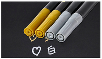 Stylo marqueur métallique permanent en métal de ruban d'or pour l'écriture métallique sur le papier
