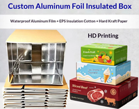 Op maat gemaakte aluminiumfolie geïsoleerde kartonnen dozen voor verse producten, fruit en groenten - ultra-stevig, hoge compressiebestendigheid, waterdicht