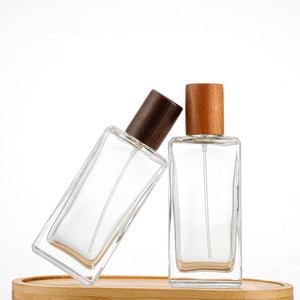 Tùy Chỉnh Nước Hoa Thủy Tinh Chai 30Ml 35Ml 50Ml 100Ml Hương Thơm Phun Chai Với Nắp Bằng Gỗ Cap - Product Image 2
