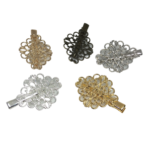 Clip per <span class=keywords><strong>Capelli</strong></span> a Forma di Fiore Diamantato Placcate in Rame Linbing, Accessori per <span class=keywords><strong>Capelli</strong></span> Saldati, Accessori Antichi all'Ingrosso - Product Image 1