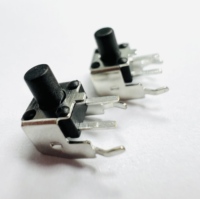 Interrupteur Tactile DIP 4,5x4,5mm à 2 Broches, Bouton Poussoir IP22, Support Métallique Électronique, 12V 50mA, Laiton Acier Inoxydable pour Utilisation sur PCB
