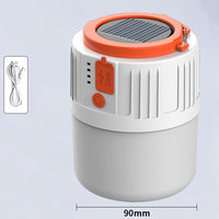 Lanterne solaire 80000LM, 5 modes, lampe de tente portable USB, ampoule LED extérieure pour la nuit, lampe de camping d'urgence