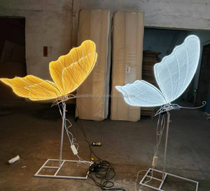 Trang trí sân khấu đám cưới di chuyển cánh dẫn bướm dẫn bướm đèn - Product Image 2