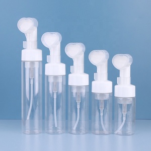 Wholesale Factory Direct Cosmetic Facial Foaming Cleanser Bottles Empty <strong>Facewash</strong> Bottle With Silicon <strong>Brush</strong> Foam Pump Bottles - Product Image 2