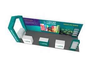 Messestand 10ft X 30ft Modularer Aluminium-Stand Anpassbar Einfache Montage Beleuchtungsbox Jede Farbe Farbgebung Messestände - Product Image 5