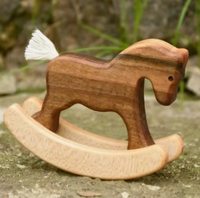 Cheval à bascule en bois, jouets Montessori, jouet sensoriel Wardorf