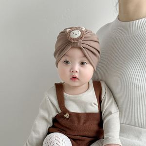 Infant <strong>Newborn</strong> Korean Style Printed Cotton <strong>Sun</strong> Visor <strong>Hat</strong> 44-52cm with Adjustable Strap Four Seasons Quick-Dry Breathable Unisex - Product Image 1