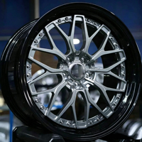 Jantes SUV en alliage d'aluminium forgé 2 pièces de 16 à 26 pouces, finition chromée, design multi-rayons, 5x114.3 5x120 PCD, neuves