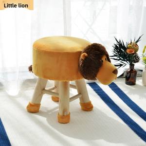 Taburete Infantil de Tela de Franela con Diseño de Dibujos Animados, Patas de Madera Maciza, Estilo Moderno y Simple, Suministrado Directamente por un Fabricante de Renombre - Product Image 3