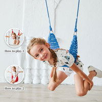 Siège de balançoire pour enfants en plastique artisanal réglable pour tout-petits Ropecube, pour usage intérieur/extérieur, parc de trampoline, école, crochet à pression durable