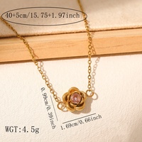 Colliers en acier inoxydable très demandés, pendentif zircon inaltérable, chaîne de clavicule, accessoires de mode pour femmes