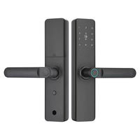 Serrure de porte intelligente avec empreinte digitale et mot de passe, contrôle par application, pour porte en bois, usage intérieur et location, modèle K9