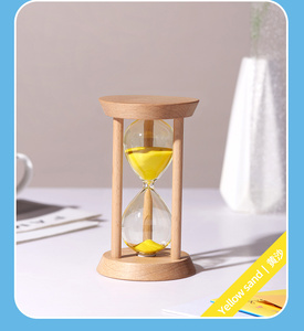 Ensemble de mini sabliers en bois originaux et colorés avec logo personnalisé, 1, 3, 5 minutes, vente en gros d'usine, cadeau promotionnel décoratif - Product Image 3