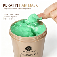 Masque capillaire à la kératine OEM/ODM 600 ml pour cheveux secs, crépus et abîmés, nourrissant en profondeur, réparation lissante, masque capillaire à la kératine